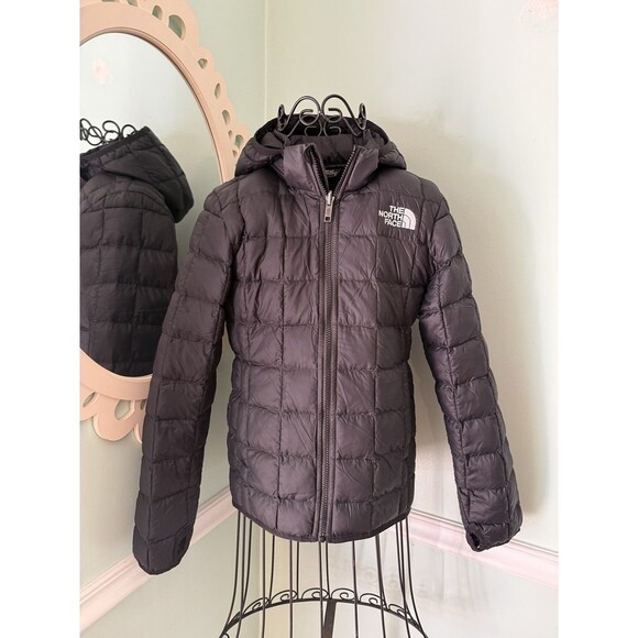 The North Face Girl's Black Lightweight Thermoball Jacket, Size Large (14/16) - Picture 1 of 5